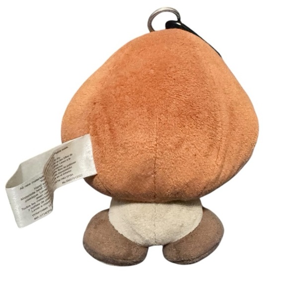 🧸 3/$15 | Super Mario Goomba Plush Clip-On Keychain Official Nintendo Toy - Picture 5 of 8